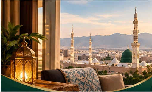 Kaaba and Masjid al-Haram representing a comfortable 7-night 4 star December Umrah package
