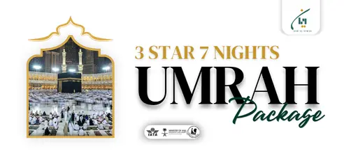 7 Nights 3 Star Umrah Package From UK